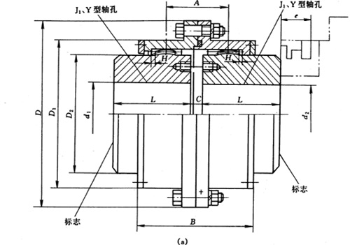 GIICL型鼓型齿式联轴器图纸